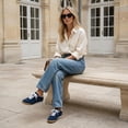 thumbnail image 6 of Cushionaire Topcat 100% Genuine Leather Suede Sneakers for Women, Lightweight Everyday Casual Womens Shoes with Retro Style and Cushioned Comfort, 6 of 20