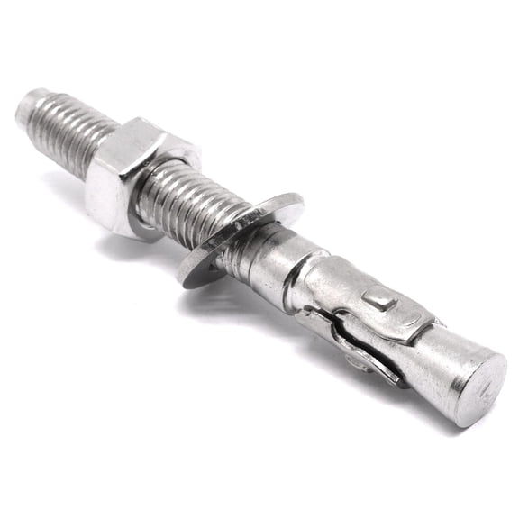 Concrete Anchors, Stainless Steel Wedge Anchors Bolts Heavy Duty Fasteners for Cement (4pcs)