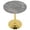 Dark Gray & Gold, variant on GZXS Round Dining Table, 27.56" Circle Tulip Leisure Table with Sintered Stone Top & Iron Pedestal, Mid Century Modern Bistro Table for Small Places, Kitchen, Living Room, Cafe (Dark Gray & Black)