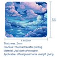 thumbnail image 5 of Cloud Square Desk Mat Mousepad, 8.3x9.8 Inch Non-Slip Rubber Bottom, Printed Gaming Mousepad for Office and Gaming, 5 of 6