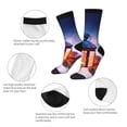 thumbnail image 6 of Goofa Lantern On Snow With Christmas Printed Men's Crew Socks, Soft Durable Breathable Moisture-Wicking with Odor Control Cotton socks, 6 of 9