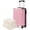Pink + ABS, variant on 20-Inch Hardshell Carry-On Luggage, Lightweight Durable ABS Suitcase with Spinner Wheels, Built-in TSA Lock, 2 Packing Cubes, Blue-gray
