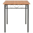 thumbnail image 4 of vidaXL Dining Table Brown 47.2"x27.6"x29.5" MDF, 4 of 8