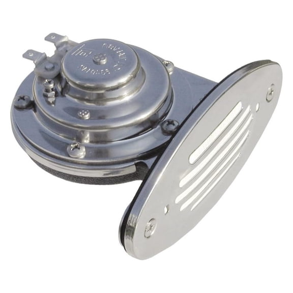 Ongaro Mini Single Drop-In Horn w/SS Grill - 12V Low Pitch / 10050 /