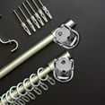 thumbnail image 5 of 6 pcs  Zinc Alloy Closet Rod Brackets U-shaped Closet Rod Holder Flange Rod Support, 5 of 6