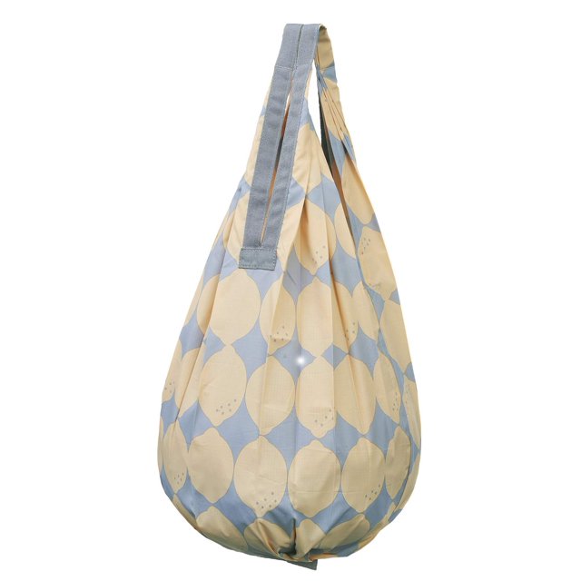 MARNA Shupatto Compact Bag Drop Lemon Vertical Drop Eco Bag S460LE that can be folded at once