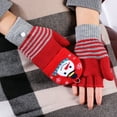 thumbnail image 3 of Gants Sans Doigts Mode Doux Demi-Doigts Flip Top Gants pour Noël, 3 of 10