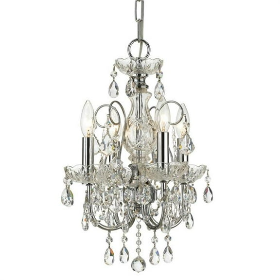 Crystorama Lighting - Four Light Mini Chandelier - Mini Chandelier - Imperial -