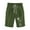 Army Green, variant on Pxkloy Women's Dandelion Bermuda Shorts 11" Knee Length Long Comfy Drawstring Walking Shorts for Women High Waisted Linen Beach Shorts with Pockets Khaki,XXL