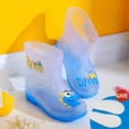 thumbnail image 1 of Kids Boys Girls Anti-skid Rain Boots, Cartoon Dinosaur Thermal Wear-resistant Waterproof Slip On Rain Shoes For Outdoor, 1 of 1