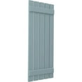 thumbnail image 3 of Ekena Millwork 19 1/2"W x 37"H Americraft Five Board (2 Batten) Exterior Real Wood Spaced Board-n-Batten Shutters (Per Pair), Peaceful Blue, 3 of 10