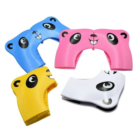 Masteelf Foldable Kids Toilet Trainer in White with Safe ABS Material for Easy Potty Training 1 Seat