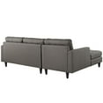 thumbnail image 4 of Modway Empress Left-Facing Upholstered Fabric Sectional Sofa in Granite, 4 of 5