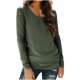thumbnail image 2 of RKSTN Long Sleeve Shirts for Women Oversized Crewneck Slim Base Layer T Shirt Top Womens Casual Solid Plus Size Round Neck Loose Fits Comfy Cozy Basic Tee Shirt Fall Spring Clothes, 2 of 10