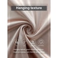 thumbnail image 3 of Champagne Satin Bodycon Dress With Pearl-Embellished Spaghetti Straps, Crossover Neckline, Ruched Waist And Side Slit, 3 of 6