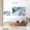 thumbnail image 4 of Elephant Stock White Gray Marble Abstract Wall Art - Horizontal Canvas Wall Art - Living Room Wall Decor - Abstract Canvas - Blue And Purple Decor - 12" x 8", 4 of 8