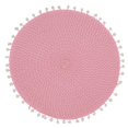 thumbnail image 1 of Saro Lifestyle 2802.P15R Set de 4 Sets de Table Ronds 15 Po. Pompon, Rose, 1 of 1
