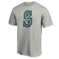 thumbnail image 2 of Men's Fanatics Heather Gray Seattle Mariners Official Logo T-Shirt, 2 of 3
