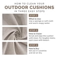 thumbnail image 5 of HONEY HOME Square Corner Seat Cushions, 19" x 19" x 3", Indoor Outdoor Water Repellent Universal Chair Pads with Ties for Patio Furniture, Garden Dining Chairs, 5 of 7