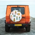 thumbnail image 6 of Fuzoiu Colorful Insects Print Universal Spare Tire Cover with Buckle Strap, Waterproof Wheel Covers for Jeep, Trailer, RV, Truck and All Car-17 inch, 6 of 6