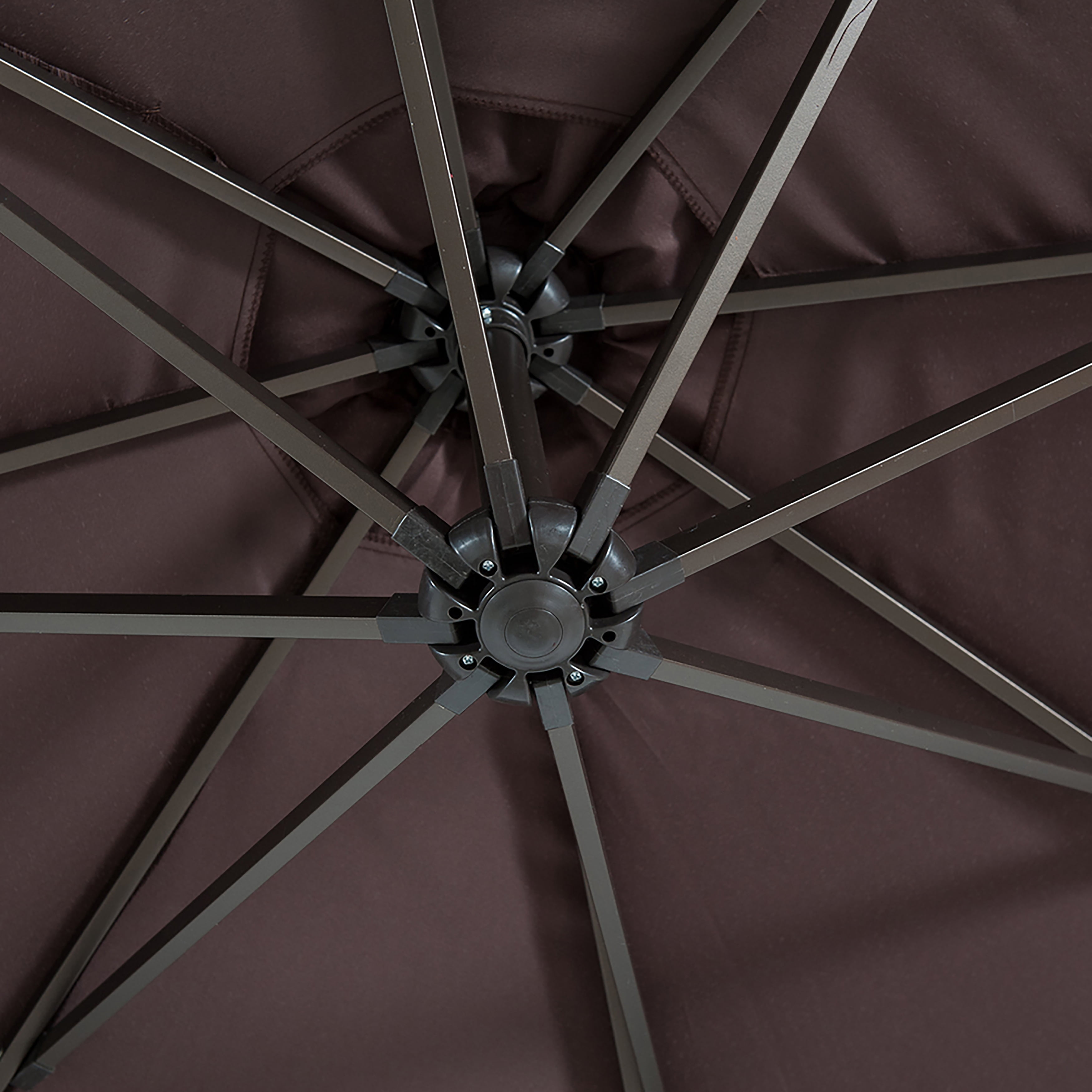 GARDEN 10 Ft Offset Cantilever Umbrellas for Patio Outdoor Shade, Coffee