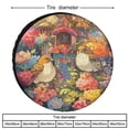 thumbnail image 2 of Flowering Garden And Colorful Birdhouses Heavy Duty Spare Tire Cover Spring Vintage Bird And Flower Pattern Protectors Weatherproof Dust-Proof for Camper Trailer Truck SUV Universal 12inch, 2 of 8