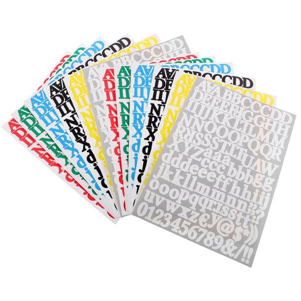 unbranded Pegatinas De Letras Y Números Para Manualidades Y Con Materiales Duraderos