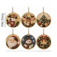 thumbnail image 3 of Christmas DIY Diamond Art Hanging Ornaments, 6-Piece Christmas Craft Kit with Sparkling Tree Pendants for Holiday Home Decor and Handmade Gifts, 3 of 8