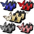 thumbnail image 3 of Funda de asiento de coche con ranuras en forma de mariposa Funda de asiento de coche universal Four Seasons, 3 of 5
