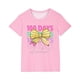 thumbnail image 2 of Fiudx Camiseta para Niño, Linda Camiseta con Mangas Abullonadas, Estampado "100 Días de Colegio", Tela Suave y Transpirable, Estilo Informal de Verano, Ideal para Ir de Fiesta o de Viaje, Elegante Di, 2 of 6