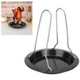 thumbnail image 4 of Removable Roasting Pan  Rack Set, Durable Stainless Steel, Ideal For Roasting  Outdoor BBQ, 4 of 6