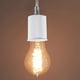 thumbnail image 3 of 3X E27 Base de Tornillo de Ceramica Adaptador Sosteendor de Enchufe de Lampara Bombilla Luz LED Redonda Portalamparas de Metal con Alambre Blanco, 3 of 5