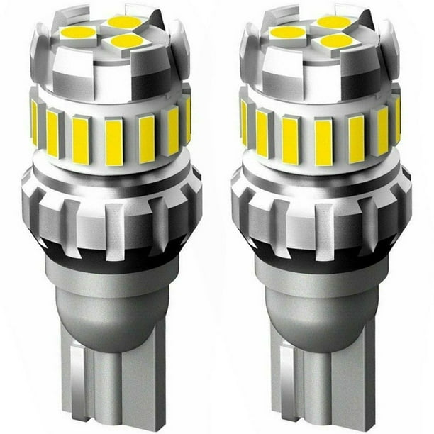 2pcs LED ampoule de recul DC 12V-24V T15/W16W ampoules LED 2400LM
