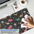 thumbnail image 4 of Long Mouse Pads for Desk,Dinosaur and Palm Tree Pattern Desk Mats on Top Of Desks, Desk Mouse Pad Extra Large with 3mm Non-Slip Base and Stitched Edge for Gaming,Office,Work,Home 35.4"x15.7", 4 of 6