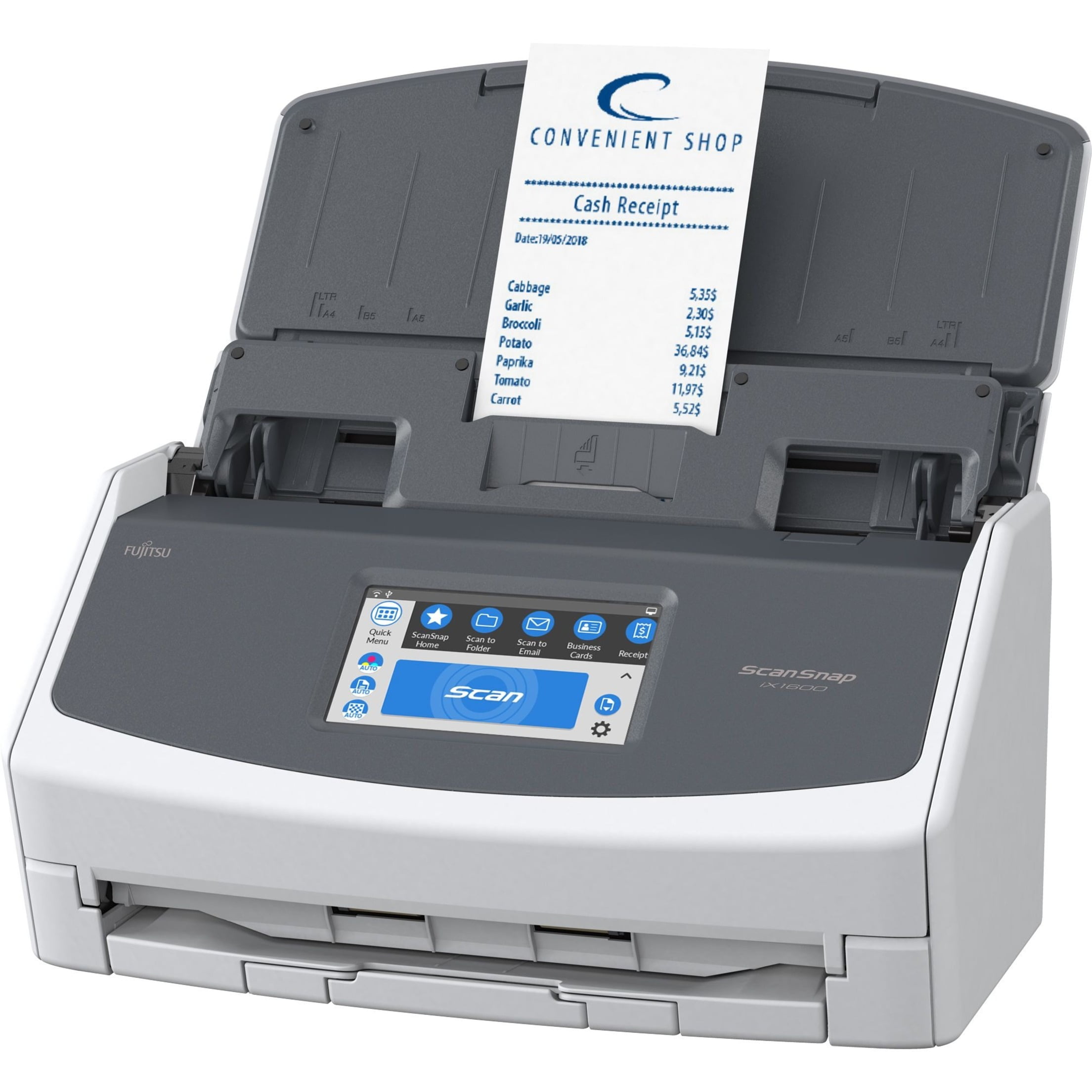 ScanSnap iX1600　スキャナー　富士通　FUJITSU ScanSnap iX1600 - Touch Screen Desktop Scanner - Ricoh Scanners