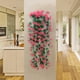 thumbnail image 1 of Cesta de flores artificiales de ratán para colgar en la pared, ideal para decorar interiores y exteriores, bodas, lirios de plástico., 1 of 6