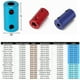 thumbnail image 3 of 10 Piezas 5 Mm a 5 Mm Y 5 Mm a 8 de Aleación de Aluminio Conector de Junta de Acoplamiento de Eje de Bricolaje Azul Macarena Acoplamiento flexible del eje, 3 of 5
