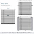 thumbnail image 4 of No Tools No Drill 1" Vinyl Mini Blinds, Cordless Blinds for Windows, Light Filtering Horizontal Window Blinds & Shades, 26" W x 64" H, Mahogany, 4 of 4
