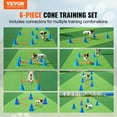 thumbnail image 2 of VEVOR Dog Agility Hurdle Cone Set 6 PCS Kit-12 xCones 6 xAgility Rods with Bag, 2 of 9