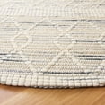 thumbnail image 3 of SAFAVIEH Marbella Riagan Diamond Area Rug, Ivory/Grey, 6' x 6' Round, 3 of 8