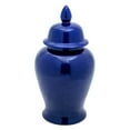 thumbnail image 2 of Red Lantern 18" Deep Blue Temple Jar, 2 of 7