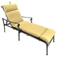 thumbnail image 2 of Sunbrella 22" x 74" Yellow Rectangle Chaise Lounge Outdoor Seating Cushion, 2 of 10