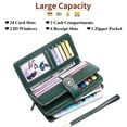 thumbnail image 7 of Sendefn Wallets for Women Genuine Leather Credit Card Holder with RFID Blocking Large Capacity Wristlet, 7 of 7