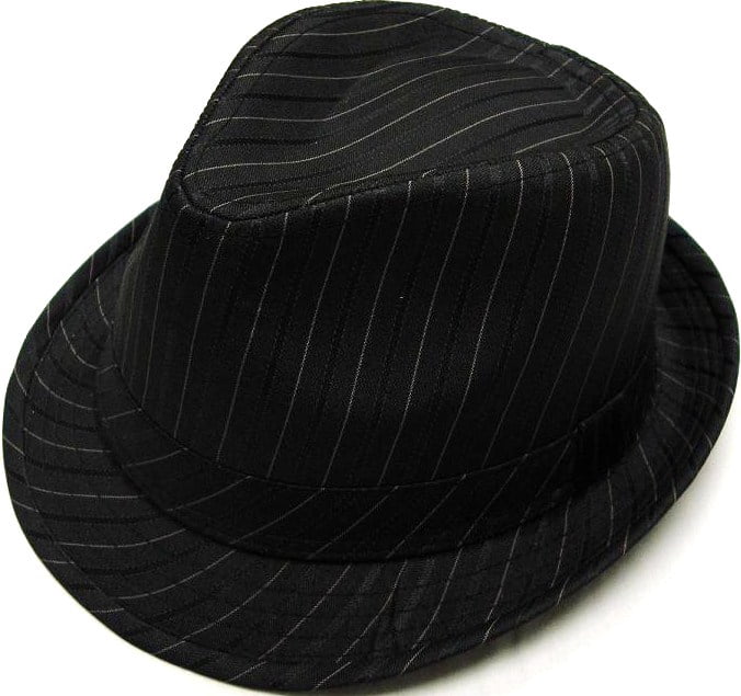 Milani Stripe Style Fedora Hat with 