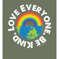 thumbnail image 2 of Pride Love Everyone Be Kind Adult Olive Long Sleeve Hoodie-XS, 2 of 3