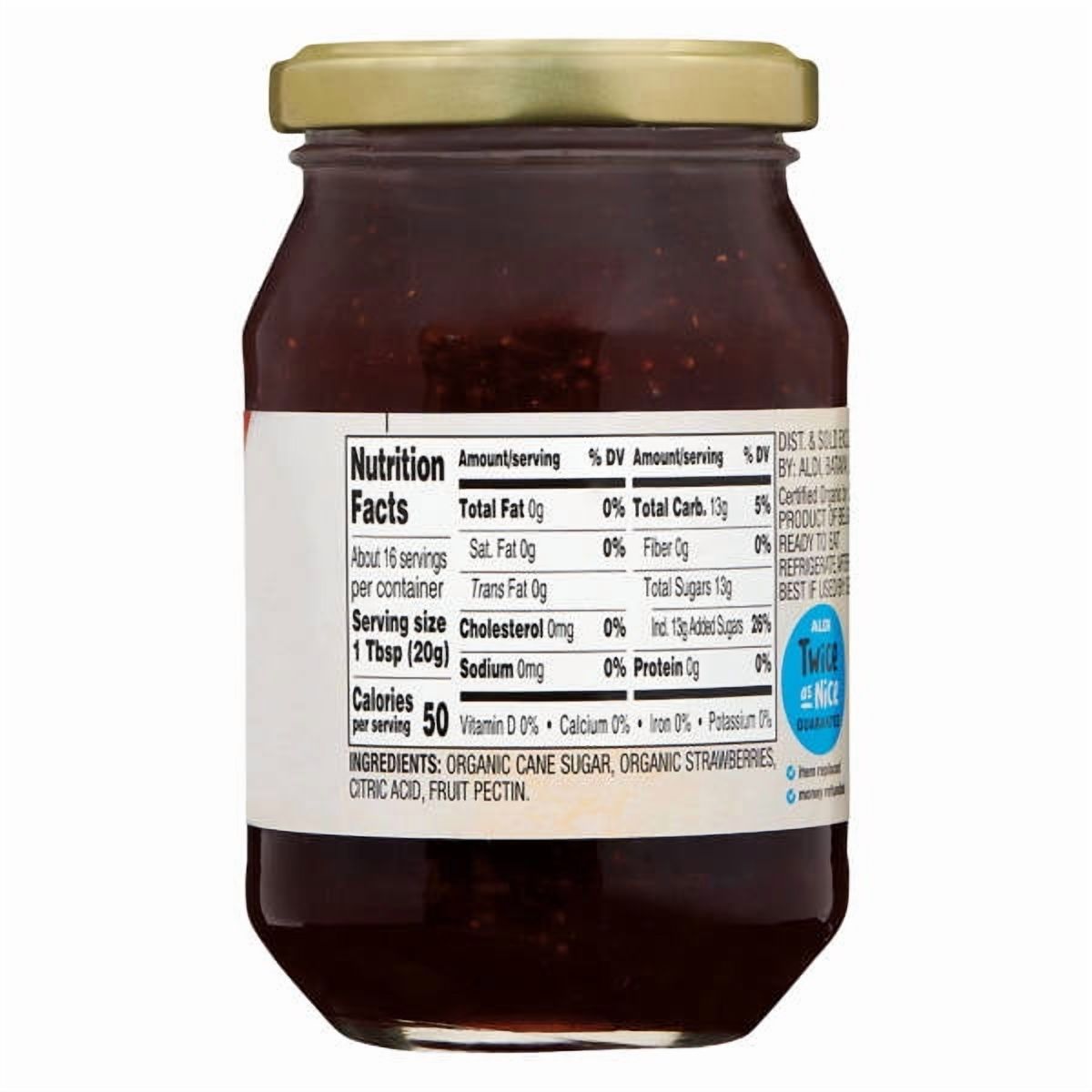 Organic Strawberry Preserves, 11 oz- Pack of 3