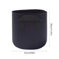 thumbnail image 3 of Bfogop 5 Gallon Breathable Felt Non-Woven Aeration Fabric Plant Grow Pots,Plant Grow Bags,Garden Planting Containers for Nursery Vegetable Flower Grow Bags with Handles, 3 of 6