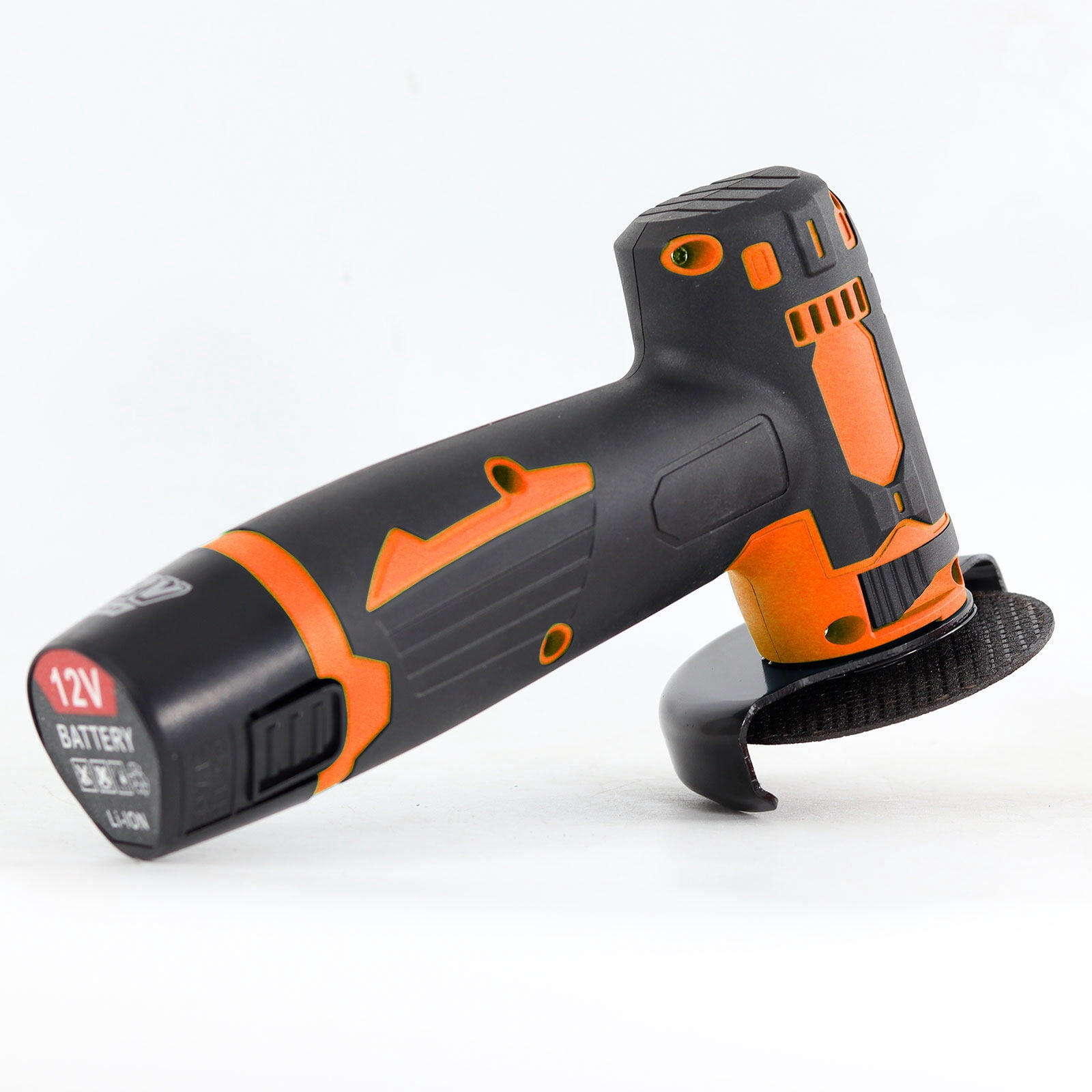 12V Angle Grinder 12V Cordless Brush Angle Grinder Kit, Ginding disc 3 Inch/76mm, Lightweight Angle Grinder Tool 2PCS 1300mAh Battery and Charger, Ergonomic Button Position