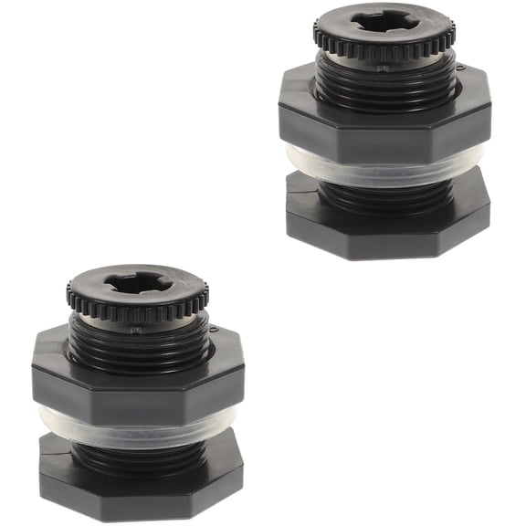 2-Pack Quick Connect Hose Fittings for Water Tanks, PVC Bulkhead Connector Accessories for Easy Installation