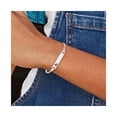 thumbnail image 5 of Sterling Silver Bracelet Childrens Figaro Girl's 6 mm in Baby ID with Cut-out Heart, 5 of 5